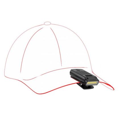Ledlenser W1R - uppladdningsbar dimbar LED-arbetslampa med klämma LED/740 mAh IP54 220 lm