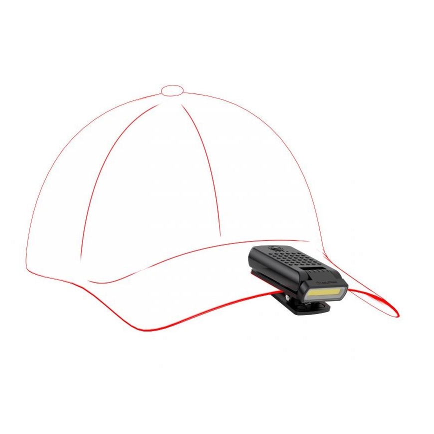 Ledlenser W1R - uppladdningsbar dimbar LED-arbetslampa med klämma LED/740 mAh IP54 220 lm