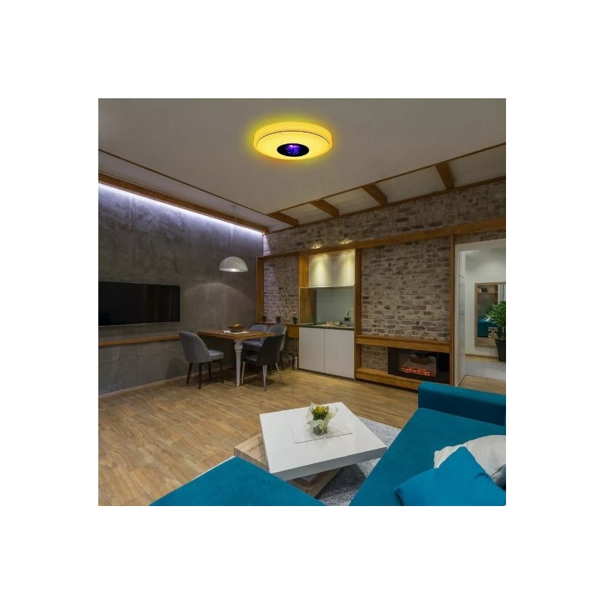 LEDRGB ljusreglerad taklampa  MAGIC DISCO LED/18W/230V + fjärrkontroll 