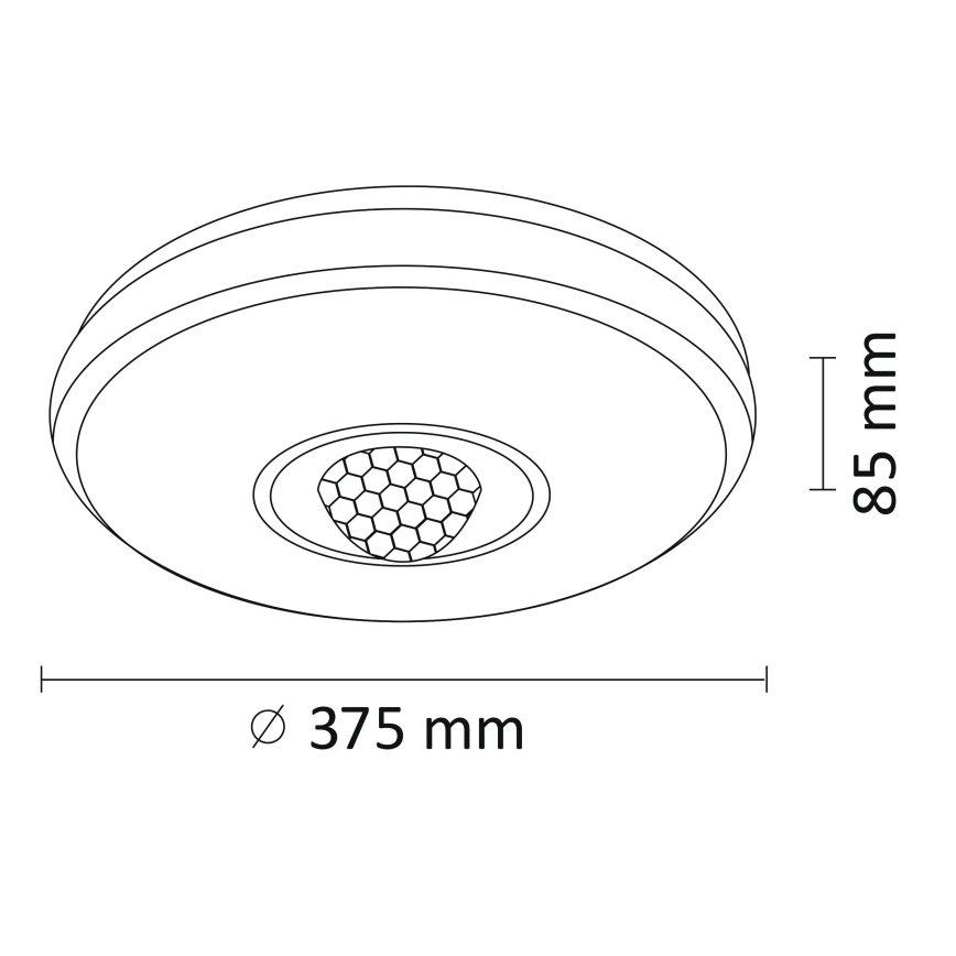 LEDRGB ljusreglerad taklampa  MAGIC DISCO LED/18W/230V + fjärrkontroll 