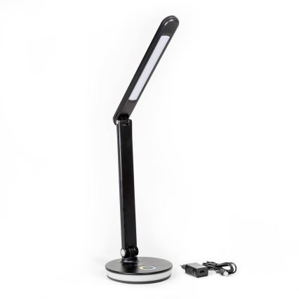 LED RGBW Ljusreglerad bordslampa med strömbanksfunktion LED/12W/5V 2800-6000K svart