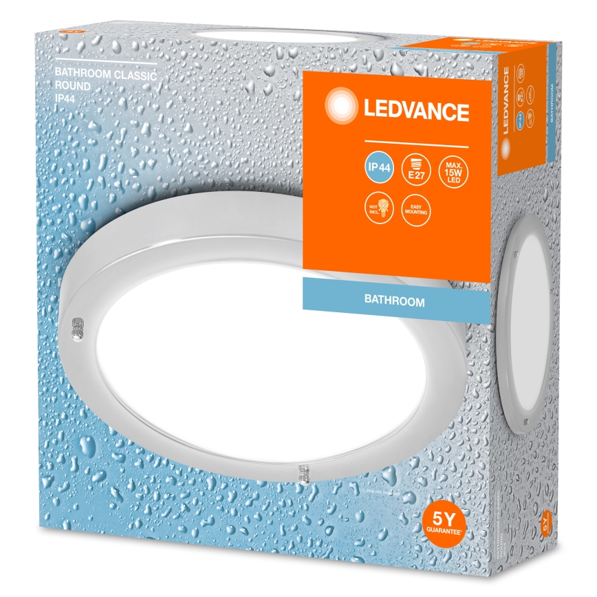 Ledvance - Badrum takbelysning BATHROOM CLASSIC 1xE27/15W/230V IP44
