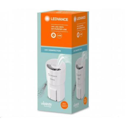 Ledvance - Bärbar för luftrenare med HEPA-Filter PURIFIER UVC/4,5W/5V USB