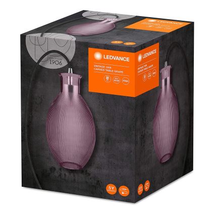 Ledvance - Bordslampa GRAPE 1xE27/40W/230V rosa