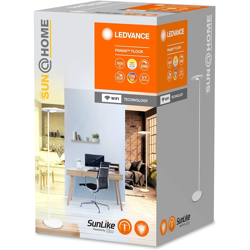 Ledvance - LED Dimbart golvlampa SUN@HOME LED/36W/230V 2200-5000K CRI 95 Wi-Fi