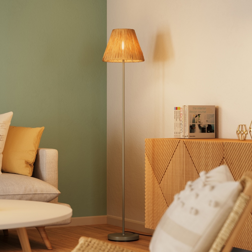 Ledvance - Golvlampa DECOR RAFFIA 1xE27/15W/230V raffiabaster