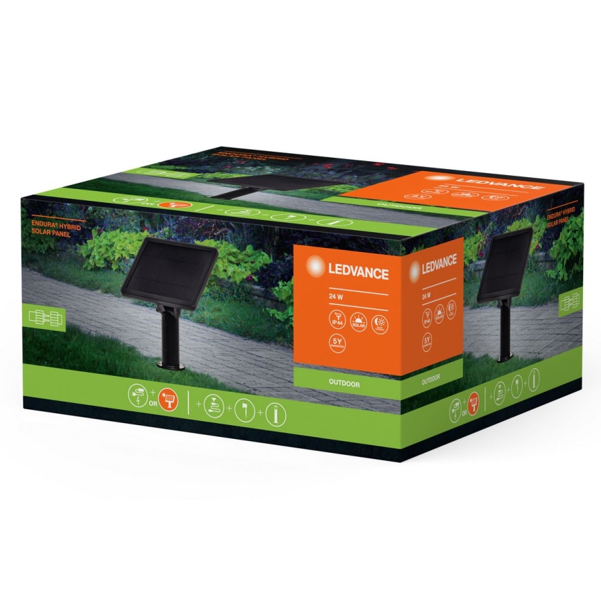 Ledvance - Hybrid solcellpanel ENDURA 24W/12V 2000 mAh IP67