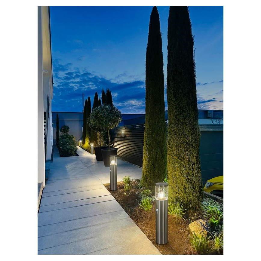 Ledvance - Lampa med sensor för utomhusbruk EBRO 1xE27/20W/230V IP44