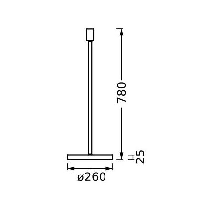 Ledvance - Lampstativ DECOR STICK 1xE27/40W/230V antracit