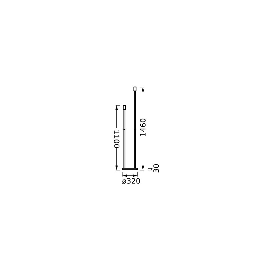 Ledvance - Lampstativ DECOR STICK 2xE27/40W/230V antracit