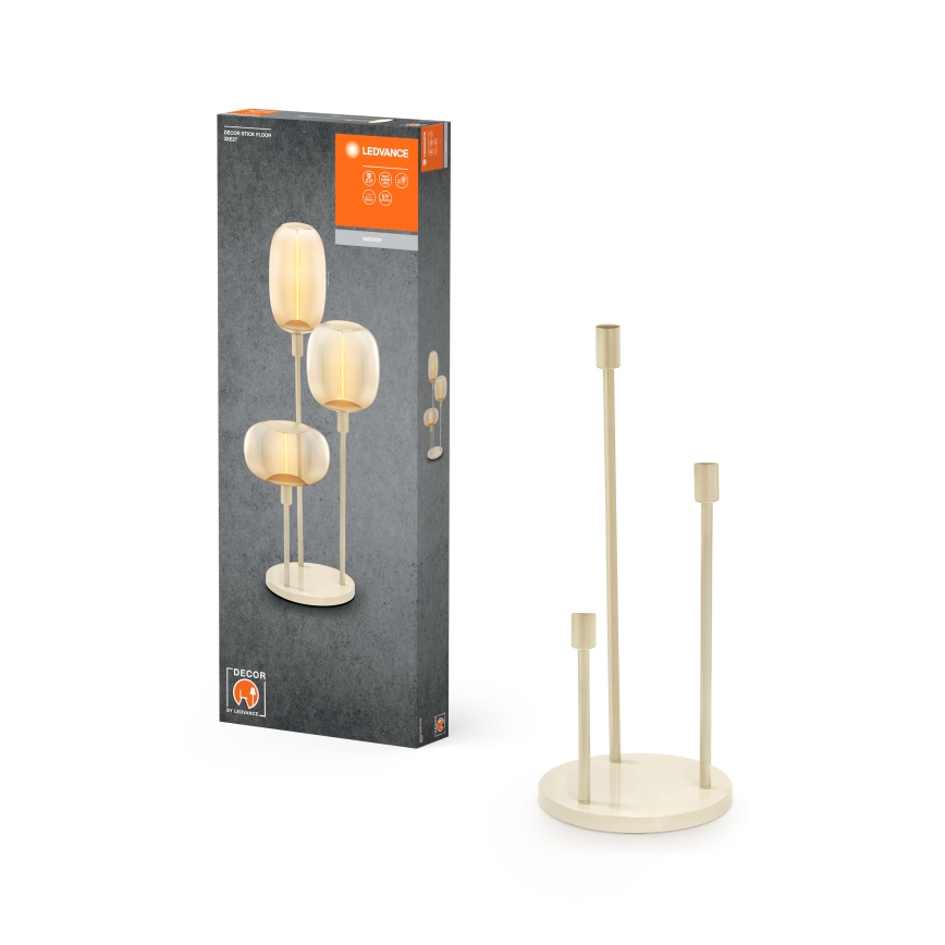 Ledvance - Lampstativ DECOR STICK 3xE27/40W/230V beige