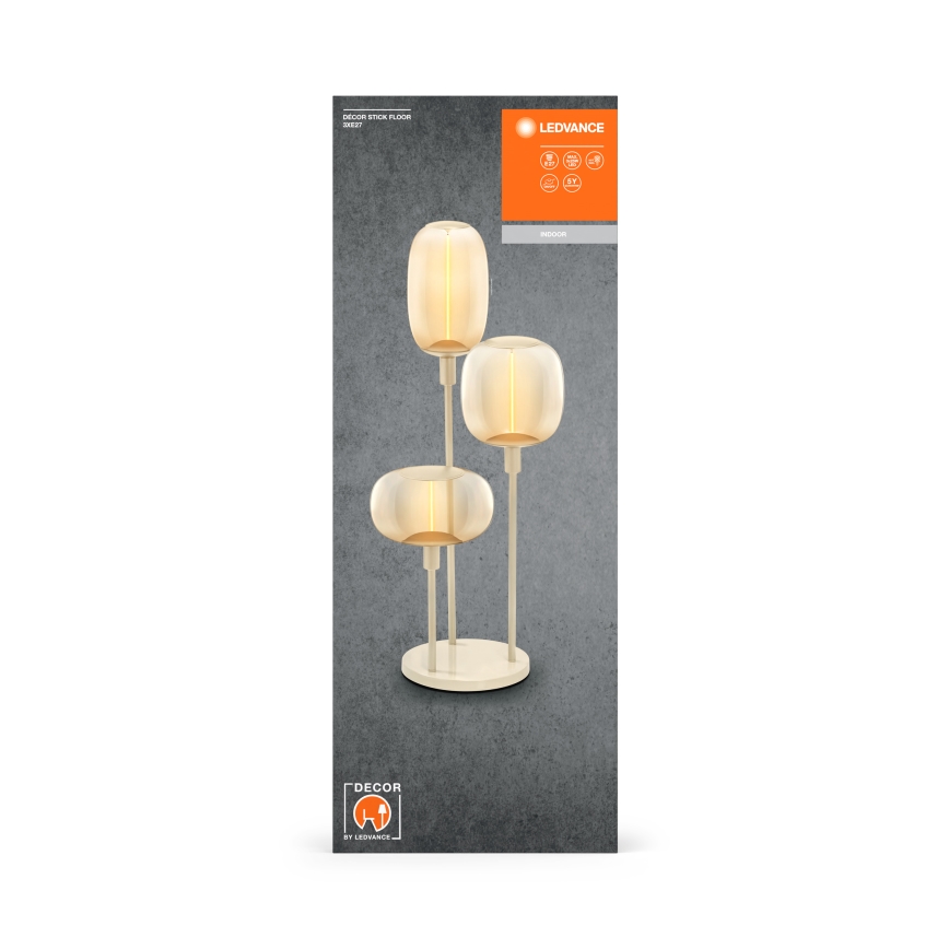 Ledvance - Lampstativ DECOR STICK 3xE27/40W/230V beige