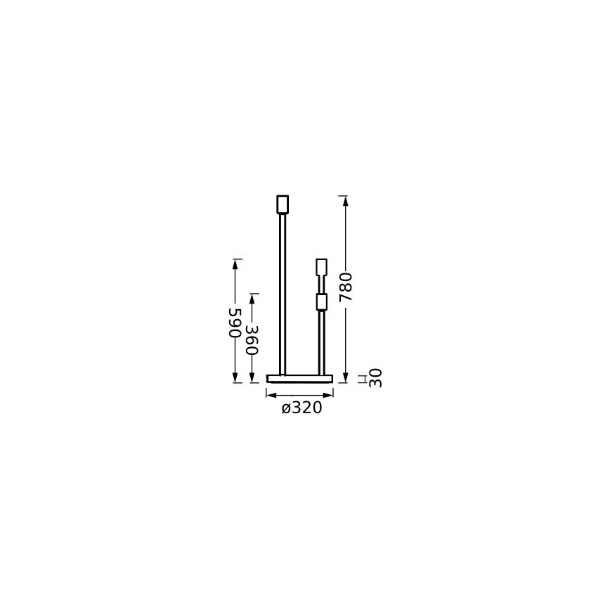 Ledvance - Lampstativ DECOR STICK 3xE27/40W/230V beige