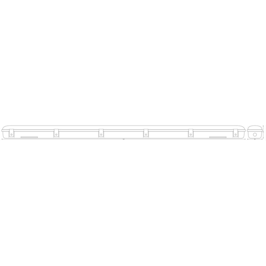 Ledvance - LED arbetslampa  med sensor  SUBMARINE 1xG13/19W/230V IP65