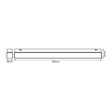 Ledvance - LED Badrum spegelbelysning fyrkantig LED/14W/230V IP44 3000/4000K