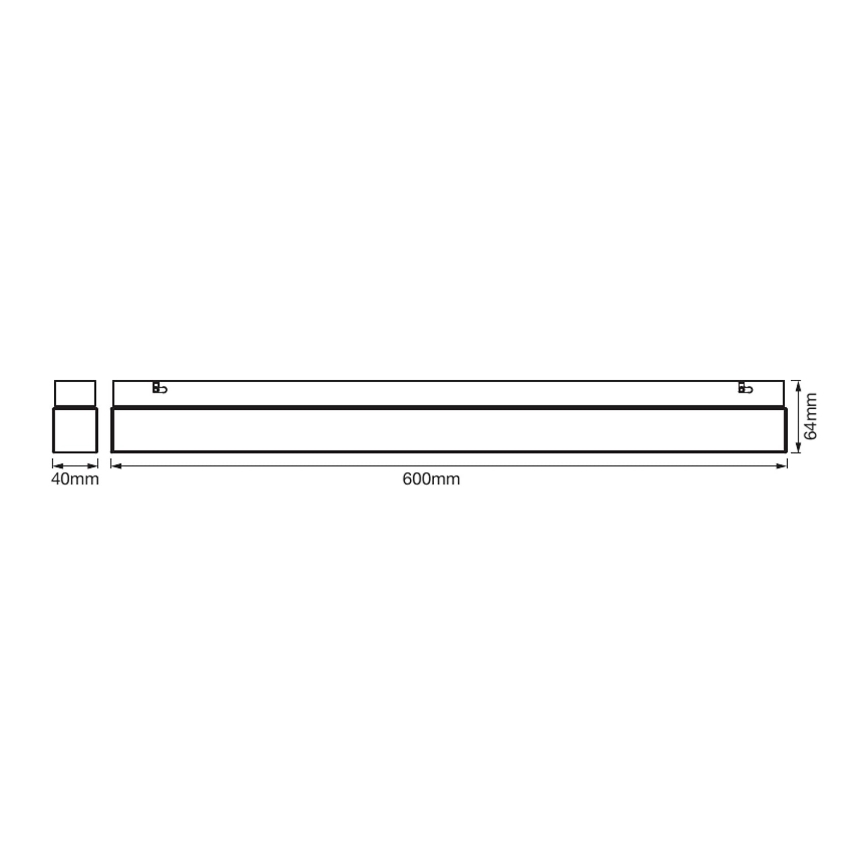 Ledvance - LED Badrum spegelbelysning fyrkantig LED/14W/230V IP44 3000/4000K