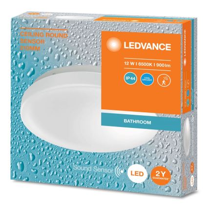 Ledvance - LED taklampa för badrum med sensor CEILING ROUND LED/12W/230V IP44