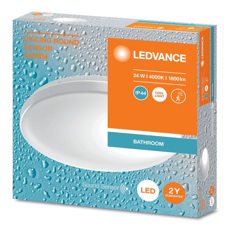 Ledvance - LED taklampa för badrum med sensor CEILING ROUND LED/24W/230V IP44