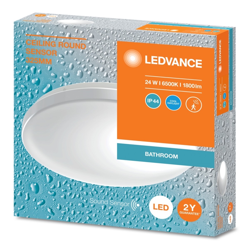Ledvance - LED taklampa för badrum med sensor CEILING ROUND LED/24W/230V IP44