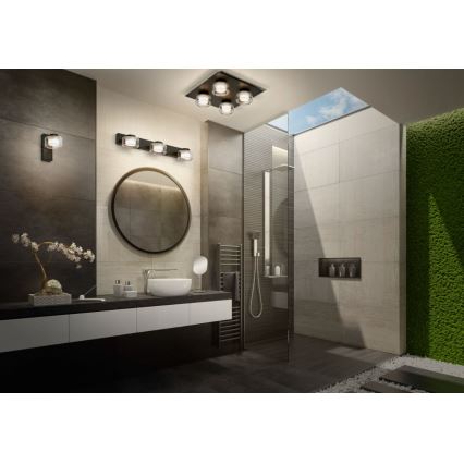 Ledvance - LED Badrumsvägglampa ORBIS FLAME LED/5,5W/230V 3000/4000K IP44 svart