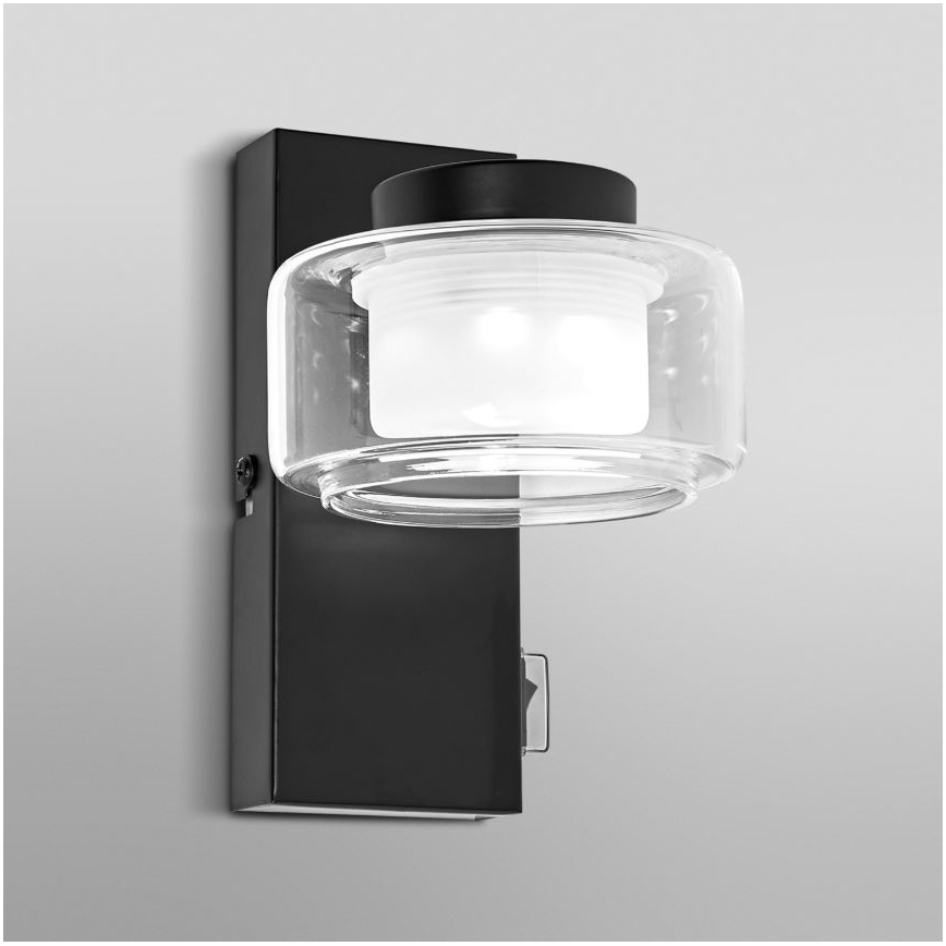 Ledvance - LED Badrumsvägglampa ORBIS FLAME LED/5,5W/230V 3000/4000K IP44 svart