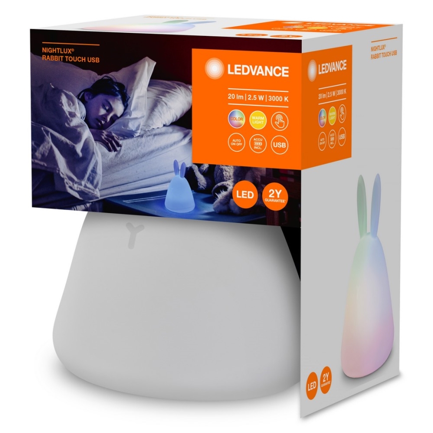 Ledvance - LED Barn nattlampa TOUCH LED/2,5W/5V