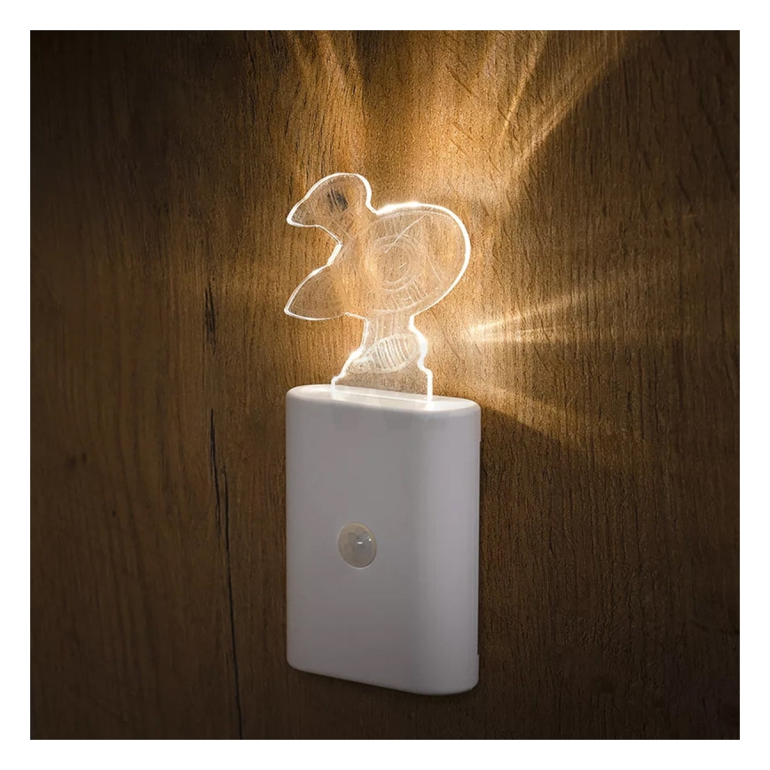 Ledvance - LED Barn orientering belysning med sensor NIGHTLUX LED/0,2W/4,5V 3000K