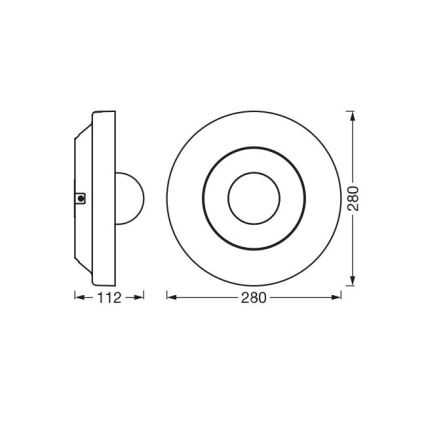 Ledvance - LED ljusreglerad utomhusbelysning med sensor och kamera SMART+ LED/22W/230V IP44 Wi-Fi