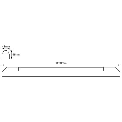 Ledvance - LED betoningsljus POWER BATTEN LED/24W/230V 4000K