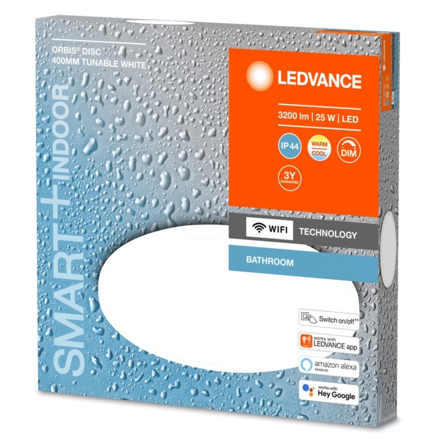 Ledvance - LED Dimbar badrumslampa DISC LED/25W/230V 3000-6500K Wi-Fi IP44