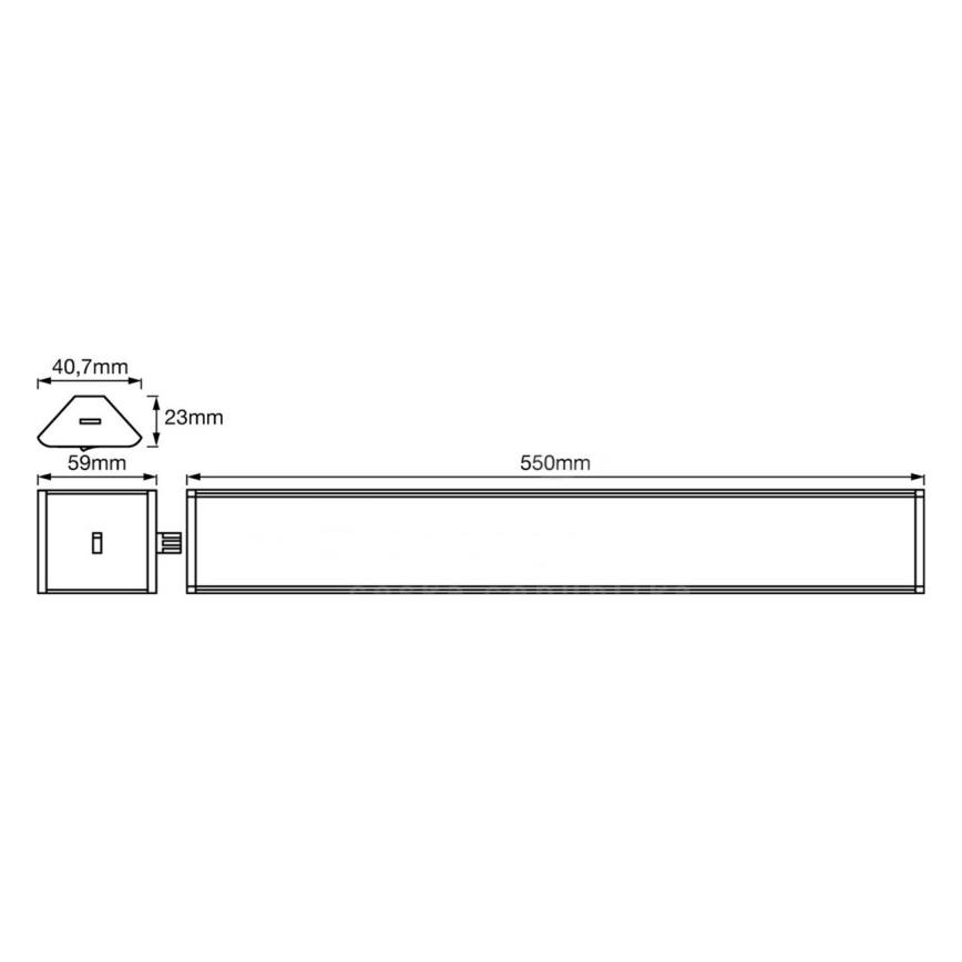 Ledvance - LED Dimbar betoningsljus med sensor CORNER LED/8W/230V