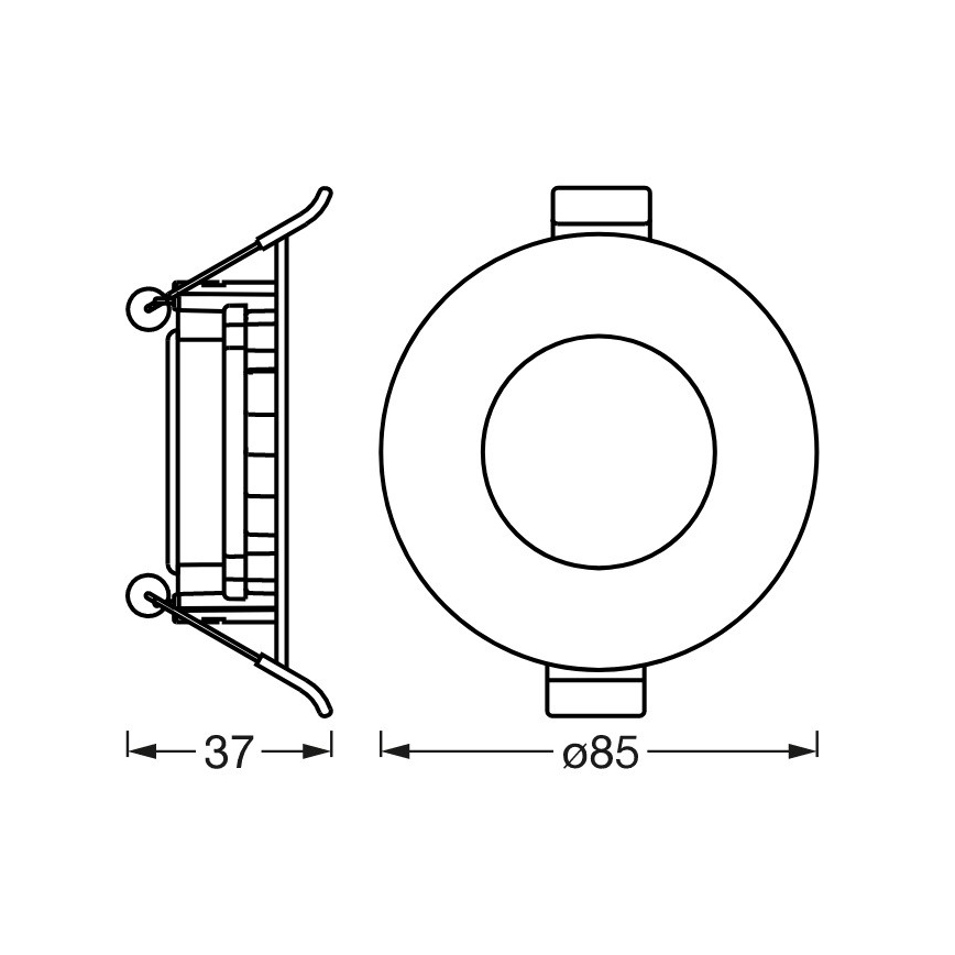 Ledvance - LED Dimbar infälld belysning SUN@HOME LED/4,5W/230V 2200-5000 CRI 95 Wi-Fi