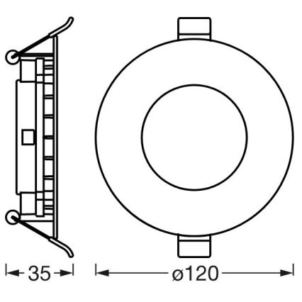 Ledvance - LED Dimbar infälld belysning SUN@HOME LED/8W/230V 2200-5000K CRI 95 Wi-Fi