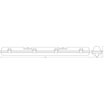 Ledvance - LED Dimbar kraftig belysning SUBMARINE G13/18W/230V Wi-Fi IP65