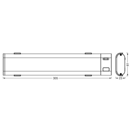 Ledvance - LED Dimbar underskåpsbelysning för kök med sensor SMART+ UNDERCABINET LED/9W/230V 3000-6500K Wi-Fi