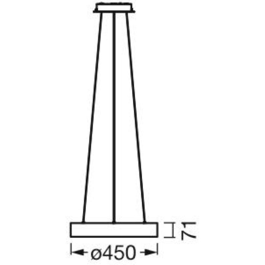 Ledvance - LED Dimbar ljuskrona med upphängning SUN@HOME CIRCULAR LED/18,5W/230V Wi-Fi