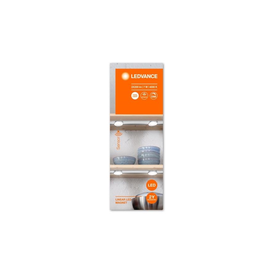 Ledvance - LED Dimbar möbelbelysning med sensor LINEAR 2xLED/3,5W/230V
