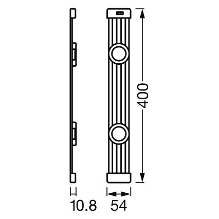 Ledvance - LED Dimbar möbelbelysning med sensor LINEAR 2xLED/3,5W/230V