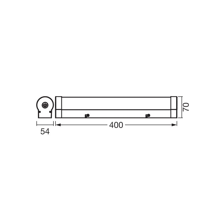 Ledvance - LED Ljusreglerad beröring spegel belysning ORBIS TUBE LED/9W/230V 40 cm 3000/4000K IP44