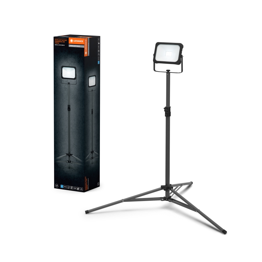 Ledvance - LED Dimbar strålkastare med hållare WORKLIGHT TRIPOD LED/20W/3,7V 1500 mAh IP54