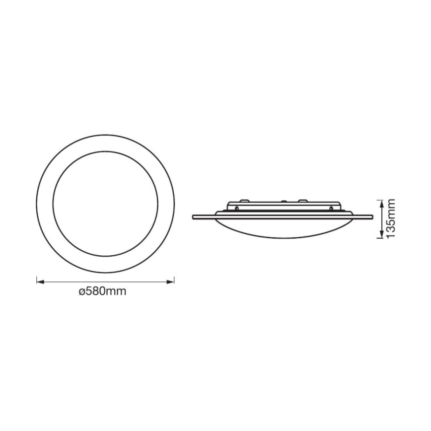 Ledvance - LED Dimbar Takbelysning ORBIS SPARKLE LED/35W/230V 2700-6500K