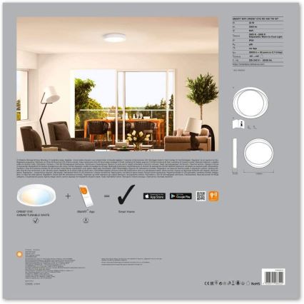 Ledvance - LED Dimbar Takbelysning SMART+ EYE LED/32W/230V Wi-Fi