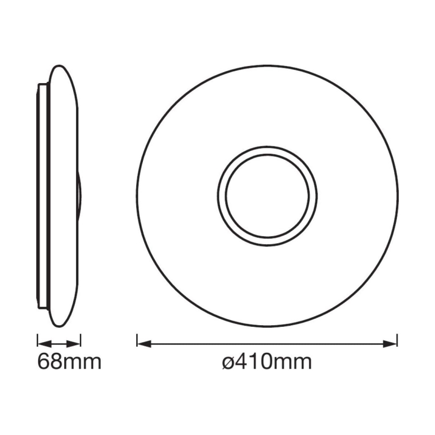 Ledvance - LED Dimbar Takbelysning SMART+ KITE LED/24W/230V Wi-Fi