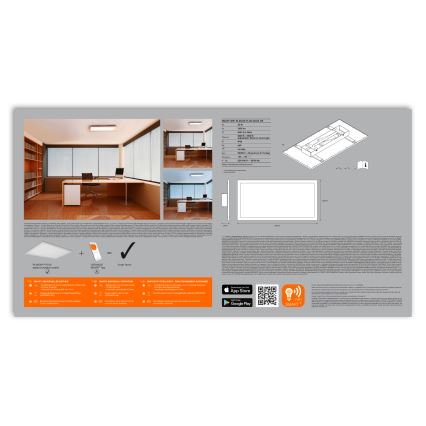 Ledvance - LED Dimbar Takbelysning SMART+ PLANON LED/22W/230V Wi-Fi