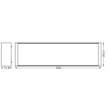 Ledvance - LED Dimbar taklampa OFFICE LINE LED/20W/230V 60 cm + fjärrkontroll