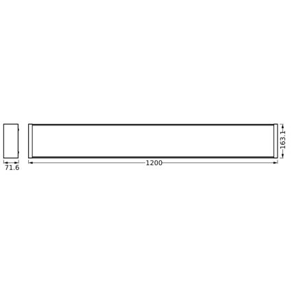 Ledvance - LED Dimbar taklampa OFFICE LINE LED/40W/230V 120 cm + fjärrkontroll