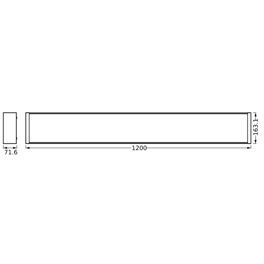 Ledvance - LED Dimbar taklampa OFFICE LINE LED/40W/230V 120 cm + fjärrkontroll