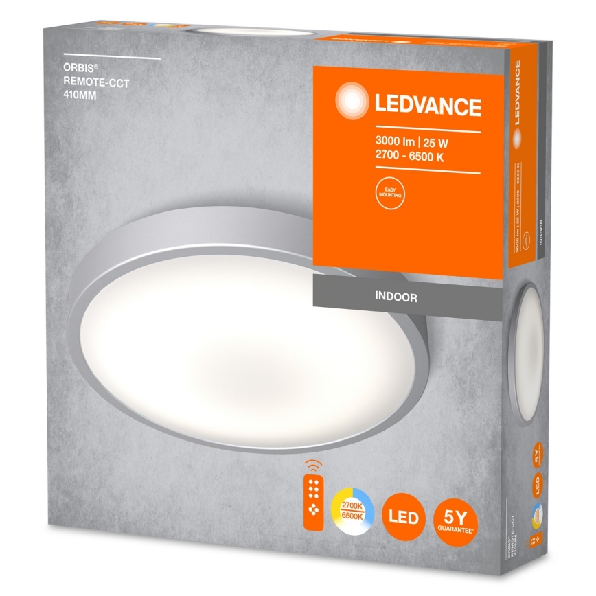 Ledvance - LED Dimbar taklampa ORBIS LED/25W/230V 2700-6500K + fjärrkontroll