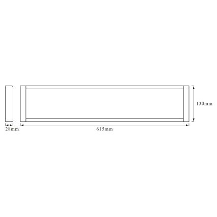 Ledvance - LED Hängande lampa LINE LED/25W/230V