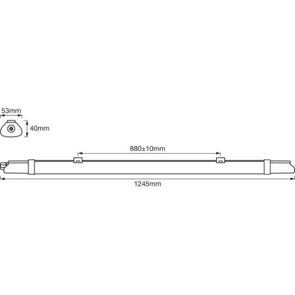 Ledvance - LED Industriell lysrörslampa DAMP LED/18W/230V IP65